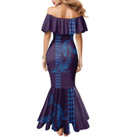 Aloha Hawaii Whale Kakau and Polynesian Tattoo Mermaid Dress Purple Color LT03 - Polynesian Pride