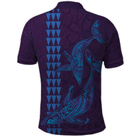 Aloha Hawaii Whale Kakau and Polynesian Tattoo Polo Shirt Purple Color LT03 - Polynesian Pride