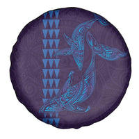 Aloha Hawaii Whale Kakau and Polynesian Tattoo Spare Tire Cover Purple Color LT03 - Polynesian Pride