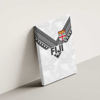 Rugby Fiji Canvas Wall Art Fijian Masi Tribal Sporty Style White Color LT03 - Polynesian Pride