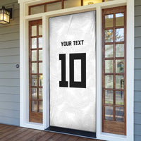 Custom Rugby Fiji Door Cover Fijian Masi Tribal Sporty Style White Color LT03 - Polynesian Pride