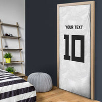Custom Rugby Fiji Door Cover Fijian Masi Tribal Sporty Style White Color LT03 - Polynesian Pride