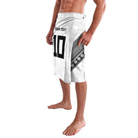 Custom Rugby Fiji Lavalava Fijian Masi Tribal Sporty Style White Color LT03 - Polynesian Pride