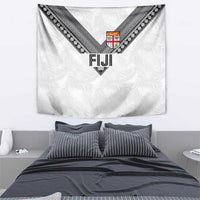 Rugby Fiji Tapestry Fijian Masi Tribal Sporty Style White Color LT03 - Polynesian Pride