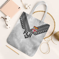 Rugby Fiji Tote Bag Fijian Masi Tribal Sporty Style White Color LT03 White Strap One Size White - Polynesian Pride