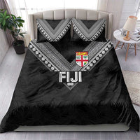 Rugby Fiji Bedding Set Fijian Masi Tribal Sporty Style Black Color LT03 - Polynesian Pride