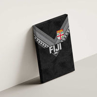Rugby Fiji Canvas Wall Art Fijian Masi Tribal Sporty Style Black Color LT03 - Polynesian Pride