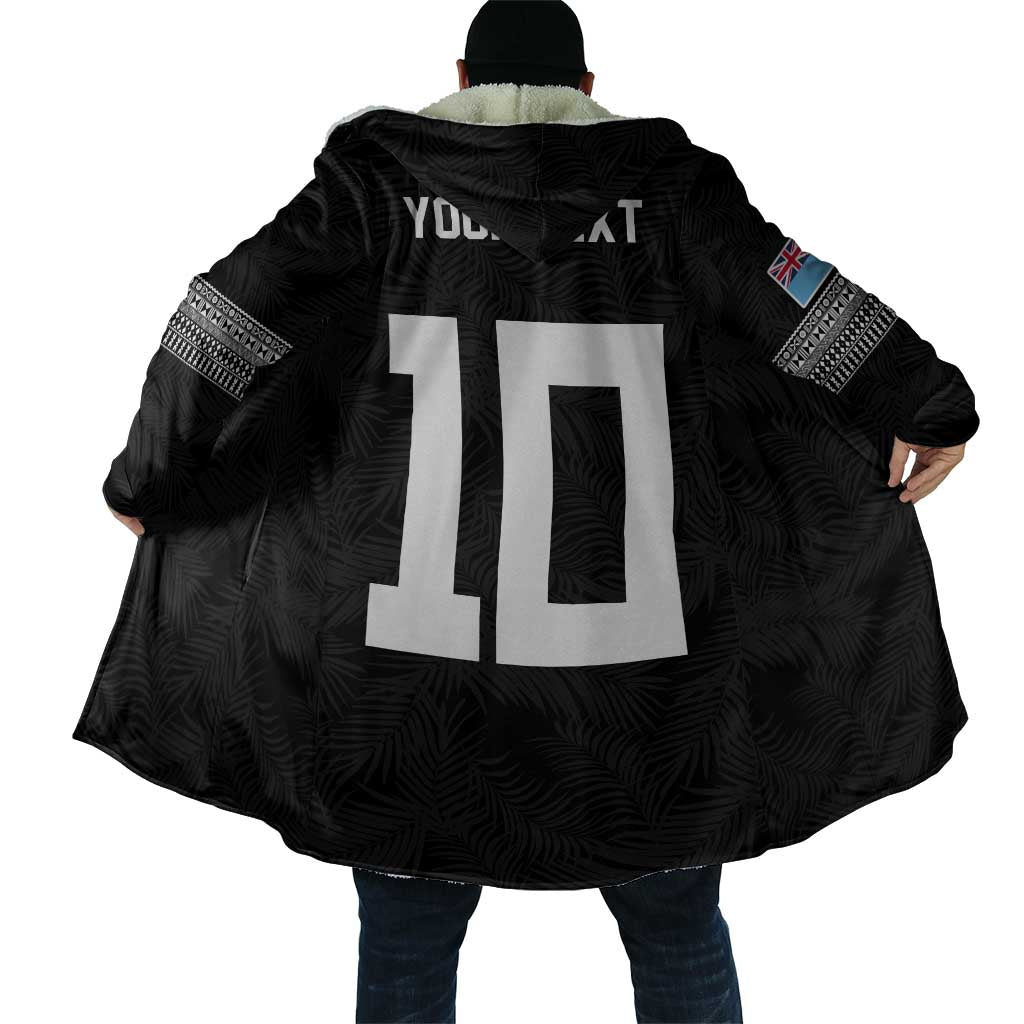 Custom Rugby Fiji Cloak Fijian Masi Tribal Sporty Style Black Color LT03 - Polynesian Pride