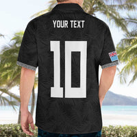 Custom Rugby Fiji Hawaiian Shirt Fijian Masi Tribal Sporty Style Black Color LT03 - Polynesian Pride