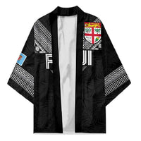 Custom Rugby Fiji Kimono Fijian Masi Tribal Sporty Style Black Color LT03 Unisex Black - Polynesian Pride