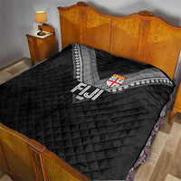 Rugby Fiji Quilt Fijian Masi Tribal Sporty Style Black Color LT03 - Polynesian Pride