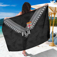 Rugby Fiji Sarong Fijian Masi Tribal Sporty Style Black Color LT03 One Size 44 x 66 inches Black - Polynesian Pride