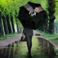 Rugby Fiji Umbrella Fijian Masi Tribal Sporty Style Black Color LT03 - Polynesian Pride