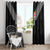 Rugby Fiji Window Curtain Fijian Masi Tribal Sporty Style Black Color - Polynesian Pride