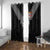 Rugby Fiji Window Curtain Fijian Masi Tribal Sporty Style Black Color - Polynesian Pride