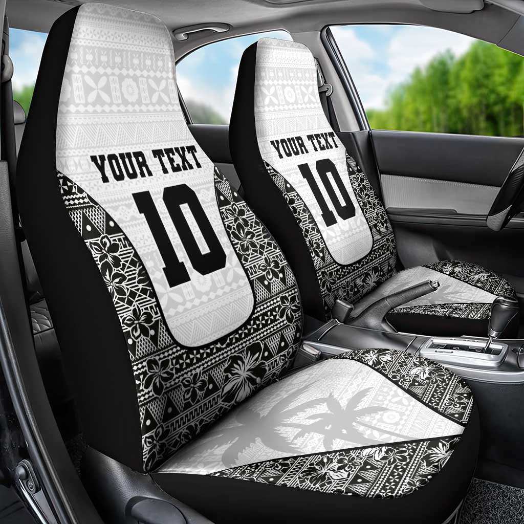 Custom Fiji Pacific Rugby 2024 Car Seat Cover Tapa Tribal and Fijian Masi Pattern LT03 - Polynesian Pride