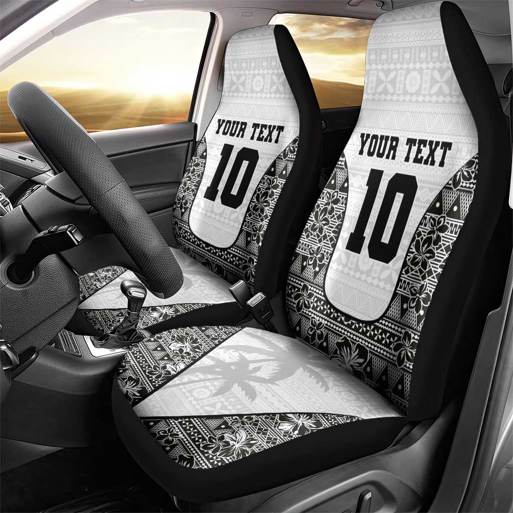 Custom Fiji Pacific Rugby 2024 Car Seat Cover Tapa Tribal and Fijian Masi Pattern LT03 - Polynesian Pride
