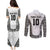 Custom Fiji Pacific Rugby 2024 Couples Matching Puletasi and Long Sleeve Button Shirt Tapa Tribal and Fijian Masi Pattern