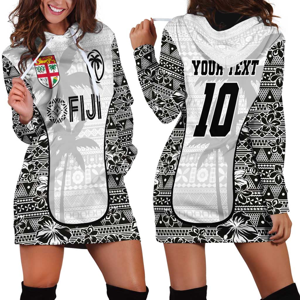 Custom Fiji Pacific Rugby 2024 Hoodie Dress Tapa Tribal and Fijian Masi Pattern LT03 - Polynesian Pride