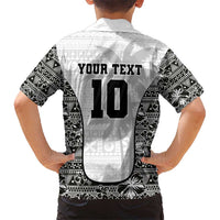Custom Fiji Pacific Rugby 2024 Kid Hawaiian Shirt Tapa Tribal and Fijian Masi Pattern LT03 - Polynesian Pride