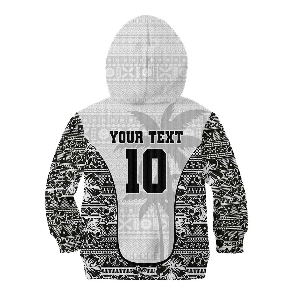 Custom Fiji Pacific Rugby 2024 Kid Hoodie Tapa Tribal and Fijian Masi Pattern LT03 - Polynesian Pride