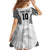 Custom Fiji Pacific Rugby 2024 Kid Short Sleeve Dress Tapa Tribal and Fijian Masi Pattern