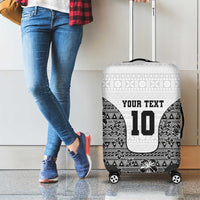 Custom Fiji Pacific Rugby 2024 Luggage Cover Tapa Tribal and Fijian Masi Pattern LT03 - Polynesian Pride