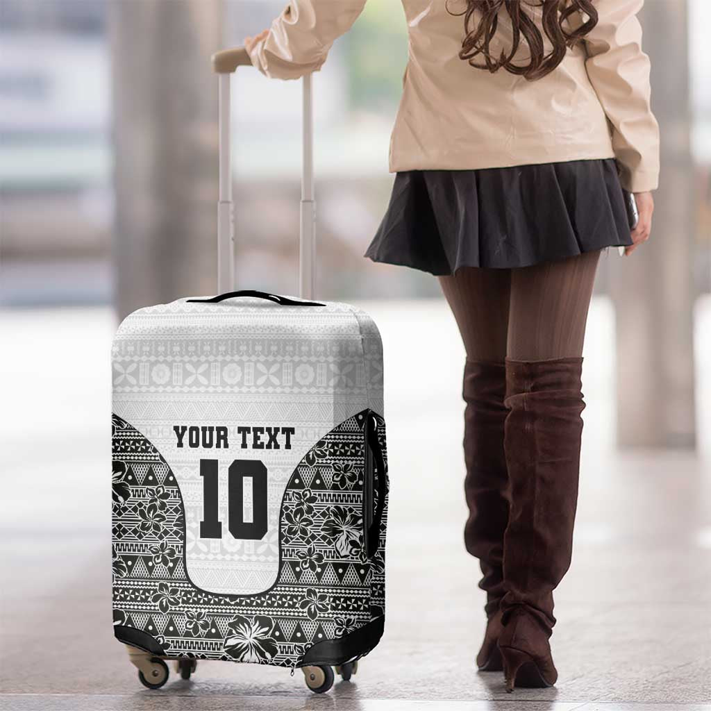 Custom Fiji Pacific Rugby 2024 Luggage Cover Tapa Tribal and Fijian Masi Pattern LT03 - Polynesian Pride