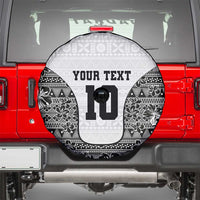 Custom Fiji Pacific Rugby 2024 Spare Tire Cover Tapa Tribal and Fijian Masi Pattern LT03 - Polynesian Pride