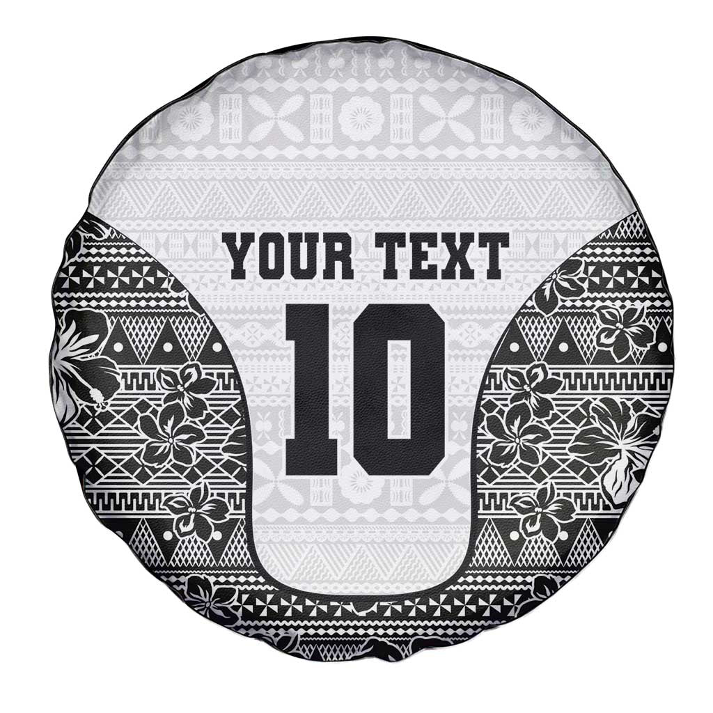 Custom Fiji Pacific Rugby 2024 Spare Tire Cover Tapa Tribal and Fijian Masi Pattern LT03 - Polynesian Pride