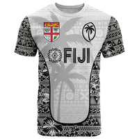 Custom Fiji Pacific Rugby 2024 T Shirt Tapa Tribal and Fijian Masi Pattern