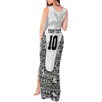 Custom Fiji Pacific Rugby 2024 Tank Maxi Dress Tapa Tribal and Fijian Masi Pattern LT03 - Polynesian Pride