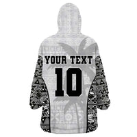 Custom Fiji Pacific Rugby 2024 Wearable Blanket Hoodie Tapa Tribal and Fijian Masi Pattern LT03 - Polynesian Pride