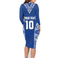 Custom Samoa Pacific Rugby 2024 Family Matching Long Sleeve Bodycon Dress and Hawaiian Shirt Polynesian Pacific Tribal Pattern LT03 - Polynesian Pride