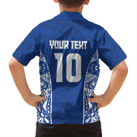 Custom Samoa Pacific Rugby 2024 Family Matching Off The Shoulder Long Sleeve Dress and Hawaiian Shirt Polynesian Pacific Tribal Pattern LT03 - Polynesian Pride