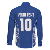 Custom Samoa Pacific Rugby 2024 Family Matching Off The Shoulder Long Sleeve Dress and Hawaiian Shirt Polynesian Pacific Tribal Pattern LT03 - Polynesian Pride