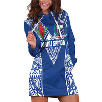 Custom Samoa Pacific Rugby 2024 Hoodie Dress Polynesian Pacific Tribal Pattern LT03 Blue - Polynesian Pride