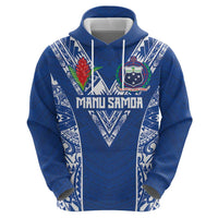 Custom Samoa Pacific Rugby 2024 Zip Hoodie Polynesian Pacific Tribal Pattern