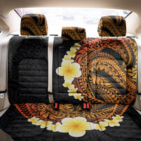 Hawaiian Tropical Plumeria Art Polynesian Tattoo Back Car Seat Cover Black and Autumn Color Theme LT03 - Polynesian Pride