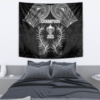 New Zealand Rugby Tapestry Aotearoa Champion Cup History with Silver Fern LT03 - Polynesian Pride
