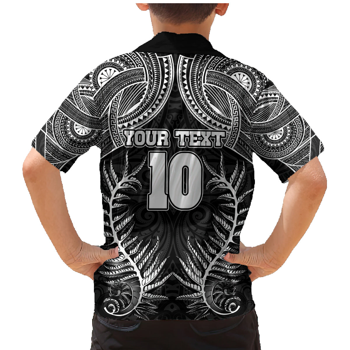 Custom New Zealand Rugby Family Matching Mermaid Dress and Hawaiian Shirt Aotearoa Champion Cup History with Silver Fern LT03 - Polynesian Pride