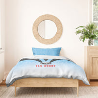 Fijian Rugby Bedding Set Tapa Pattern Retro Sporty Style LT03 - Polynesian Pride