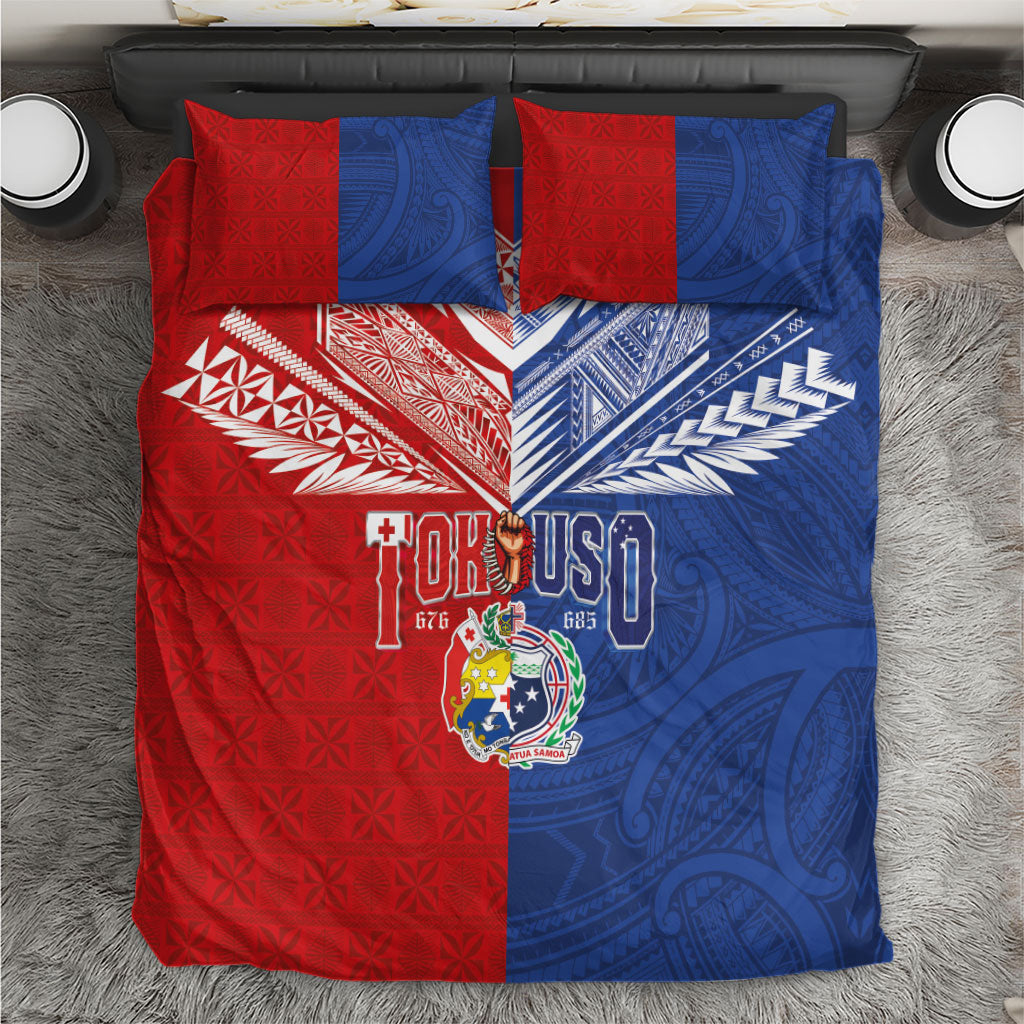Tokouso Tonga Samoa Bedding Set Proud of Brotherhood LT03 Multicolor - Polynesian Pride