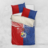 Tokouso Tonga Samoa Bedding Set Proud of Brotherhood LT03 US Twin 172cm x 218cm Multicolor - Polynesian Pride