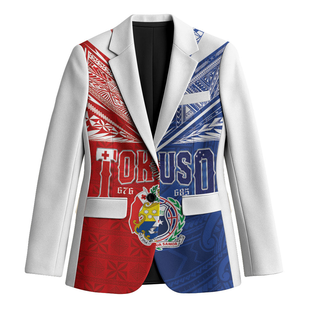 Personalised Tokouso Tonga Samoa Blazer Proud of Brotherhood