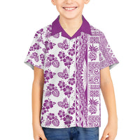 Hawaii Hawaiian Shirt Aloha Tropical Plants Tribal Pattern Pink Version LT03 - Polynesian Pride