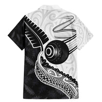 Personalised Aotearoa Lawn Bowls Family Matching Mermaid Dress and Hawaiian Shirt Maori and Silver Fern Half Style LT03 - Polynesian Pride