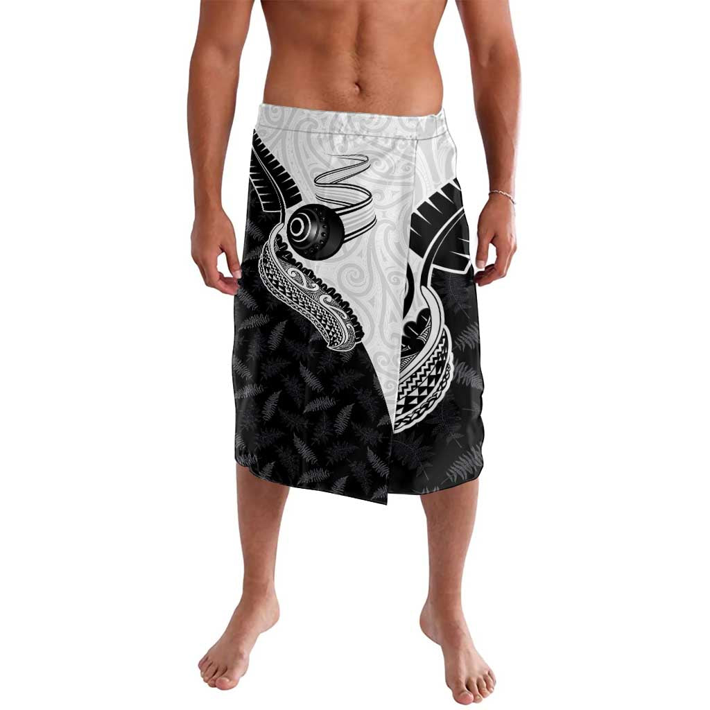 Aotearoa Lawn Bowls Lavalava Maori and Silver Fern Half Style - Polynesian Pride