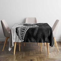 Personalised Aotearoa Lawn Bowls Tablecloth Maori and Silver Fern Half Style LT03 - Polynesian Pride