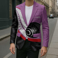 Personalised Aotearoa Lawn Bowls Blazer Maori and Silver Fern Sporty Style Pink Color LT03 - Polynesian Pride